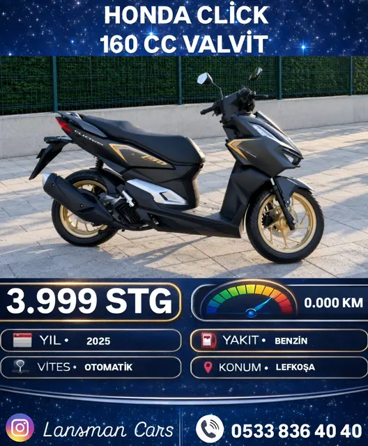 Honda Click 160 CC Valvit 2025
