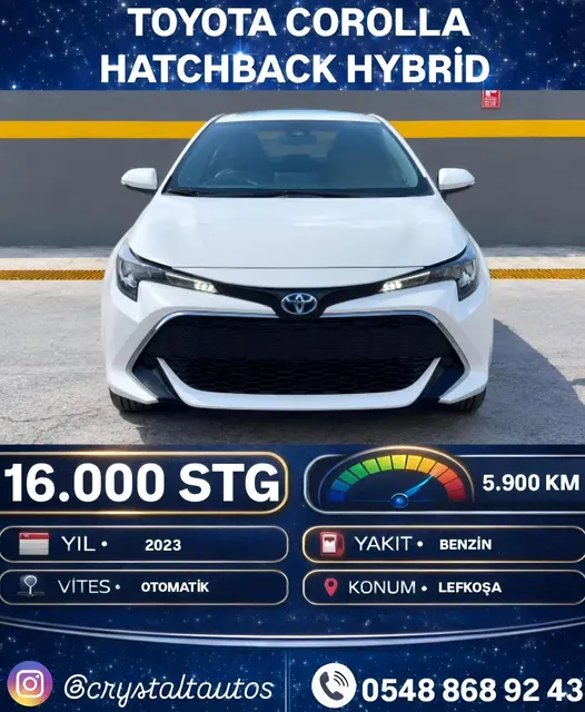 Toyota COROLLA HATCHBACK HYBRID 2023
